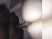 Hubby watch as wife gets creampie by 2 black men