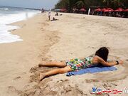 Sandy's Public Beach Adventure: BDSM, Toys & POV Fun!