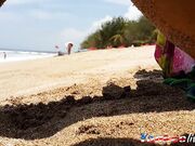 Sandy's Public Beach Adventure: BDSM, Toys & POV Fun!