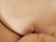 He fucked me hard and came on my big tits - POV BDSM