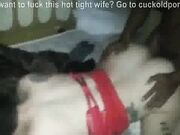 A cuckold husband watches his skinny wife pounded by BBC