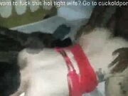 A cuckold husband watches his skinny wife pounded by BBC