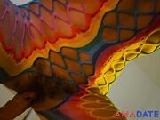 Hard Anal Masturbation with a Big Dildo and Creampie