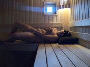 Big-Titted Babe Fingers Herself in the Sports Center Sauna