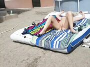Risky Outdoor Fuck With My Blonde Mature Stepmom