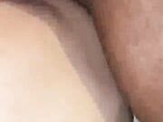 Black guy buttfucking my wife in her purple panties