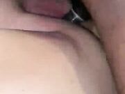 Black guy buttfucking my wife in her purple panties