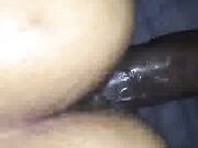 Filthy white wife loving her four black cocks