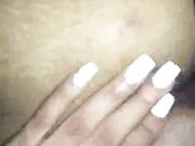 Filthy white wife loving her four black cocks