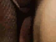 Young Sexy Ebony gets creamy on BBC doggystyle