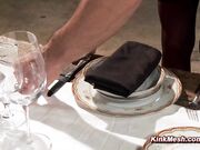 MILF teached to serve and anal fuck