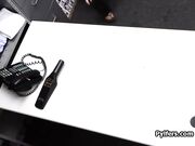Creampie dildo stealing ebony busted
