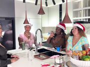 Lesbian Orgy Christmas Party
