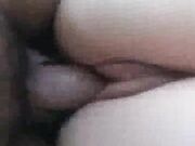 Hot wife fucked in the ass by bbc while sucking bf