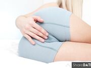 SOAKED SHORTS, ASMR PUSSY FINGERING - ORGASMIC TEEN SOLO