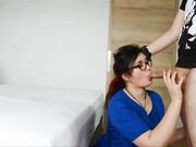 Deutsche BBW Brunette Krankenschwester in BDSM Rollenspiel