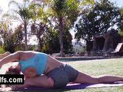 Beautiful MILF Cherie doing her workout