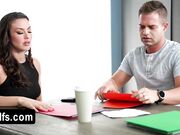 Doing the taxes with my bubbly stepmom