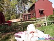 Neighbors Watch Amateur Couple's Quickie in Public