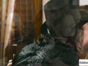 Busty lesbian fucks stepbro's girlfriend