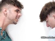 Two big dick anal for Latina wife