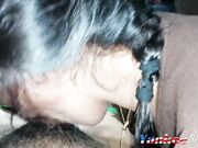 Sucking a Huge Cock - Latina Teen's BDSM Blowjob