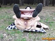 Outdoor Pussy Gaping - Close-up Solo Female Action