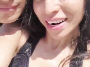 Nudist Daniela Duran stretches her naked body for the camera