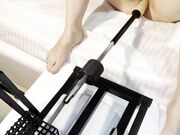 Photographer's POV: Hardcore Sex Machine Session with Bound Solo Female