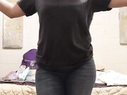 Daniela Duran strips naked in a leaked webcam performance on livestream