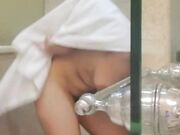 Daniela Duran naked in bathroom getting ready to shoot her sex scene livestream onlyfans