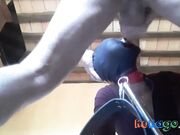 Blindfolded MILF Deepthroats a Big Cock While Bound
