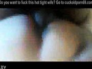 horny amateur milf fucks BBC in her house