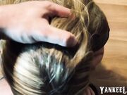 Blonde BBW Amateur Takes a Mouthful