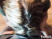 Blonde BBW Amateur Takes a Mouthful