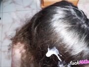 Blonde Teen's First Blowjob with a Cumshot Surprise