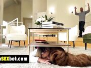 Cute teen gets her mini pussy destroyed