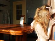 Redhead Babe Sucks My Big Cock in the Morning!