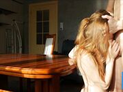 Redhead Babe Sucks My Big Cock in the Morning!