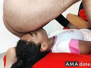 Stepdaughter Throat Fucked, Face Covered in Cum