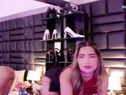 Teasing Babe with Nice Boobs Plays Her Wet Pussy