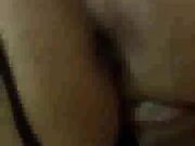 Young Sexy Ebony gets creamy on BBC doggystyle