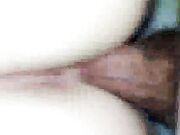Wife has big orgasm with black bull while husband watches