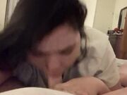 Sucking Him Off POV - Amateur Blowjob Video