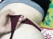 Hubby watch as wife gets creampie by 2 black men