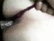 Hubby watch as wife gets creampie by 2 black men