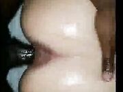 BBW Amateur with Huge pussy in BBC Interracial Video