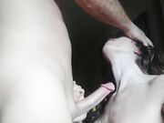 Muscular Blonde Gets a Huge Facial