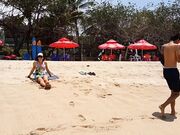 Sandy's Public Beach Adventure: BDSM, Toys & POV Fun!