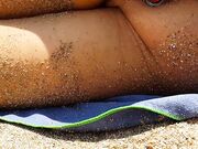 Sandy's Public Beach Adventure: BDSM, Toys & POV Fun!